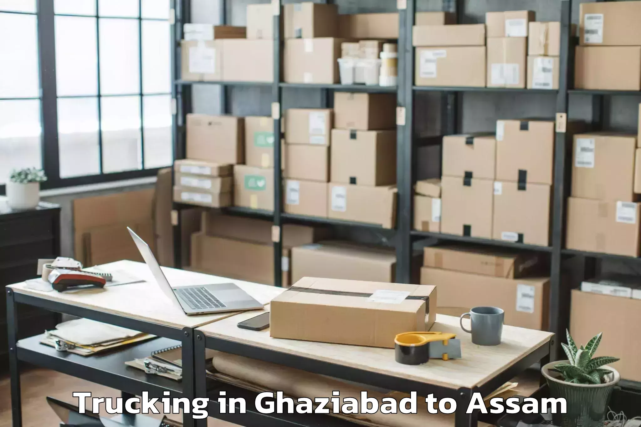 Book Ghaziabad to Dhekiajuli Trucking Online